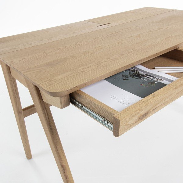 Pracovný stôl Kave Home Jakes Natural, 120 x 65 cm-image-2