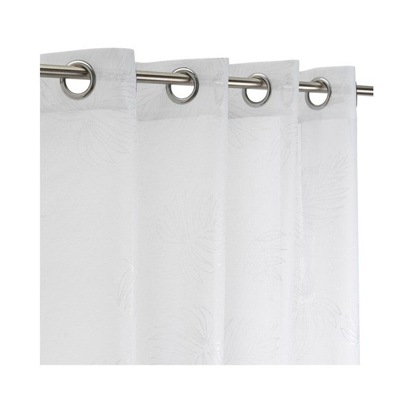 Biela/v striebornej farbe záclona 140x260 cm Gledit – Casa Selección-image-2
