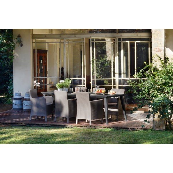 Svetlohnedé plastové záhradné kreslo Trenton – Keter-image-2