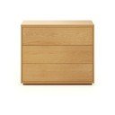 Nízka komoda v dekore duba v prírodnej farbe 90x75 cm Abilen - Kave Home