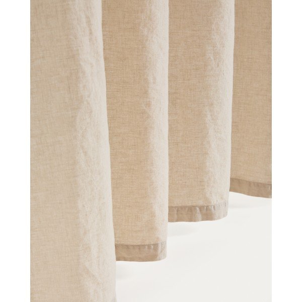 Béžový bavlnený záves 140x270 cm Nolira – Kave Home-image-4