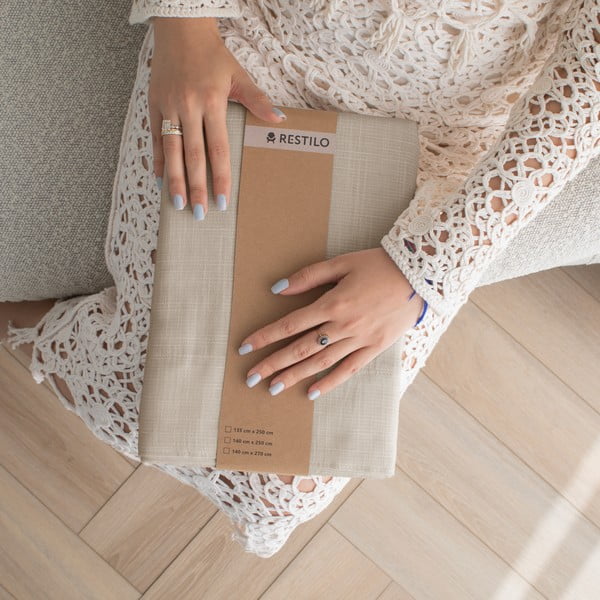 Béžový záves 140x270 cm Valeta – Restilo-image-4