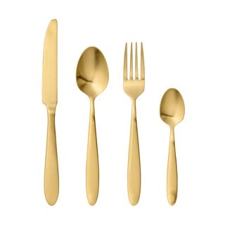 4-dielna súprava príborov v zlatej farbe Bloomingville Cutlery Eleganza