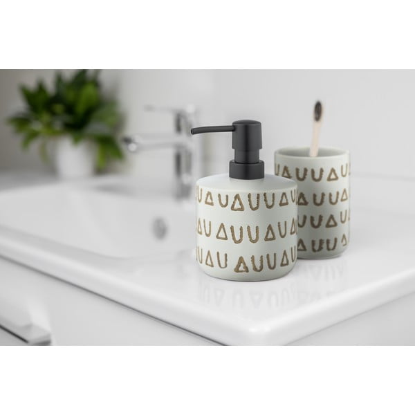 Béžový keramický pohárik na zubné kefky Avila - Wenko-image-4