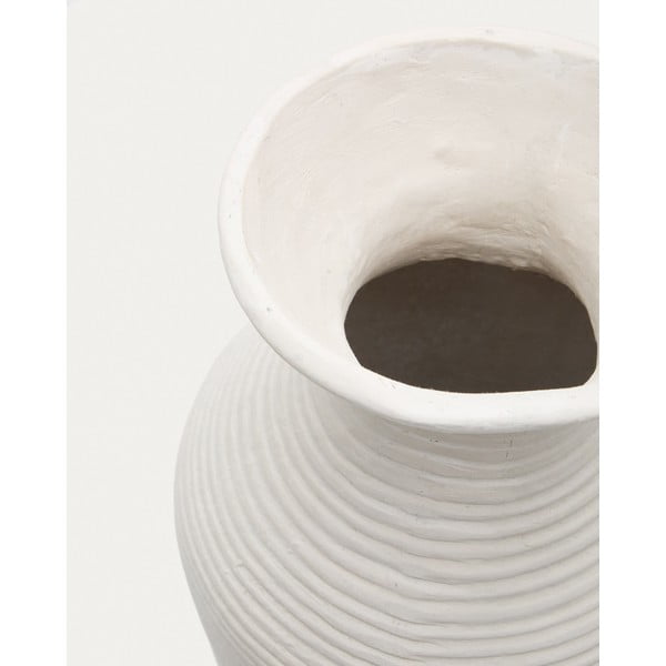 Krémová ručne vyrobená vysoká váza (výška 72 cm) Pria – Kave Home-image-1