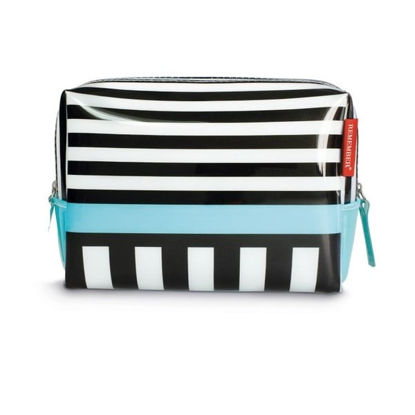 Kozmetická taška Remember Black Stripes, veľká