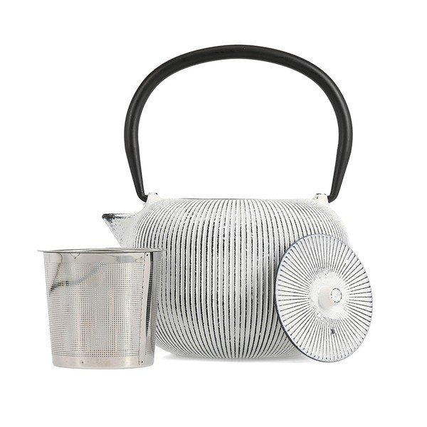Čiern-obiela kanvica na čaj z liatiny 700 ml Sencha – S|P Collection-image-2