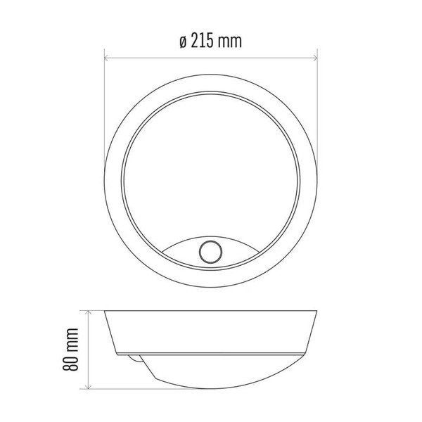Matne čierne LED stropné svietidlo so senzorom pohybu Zuri - EMOS-image-4