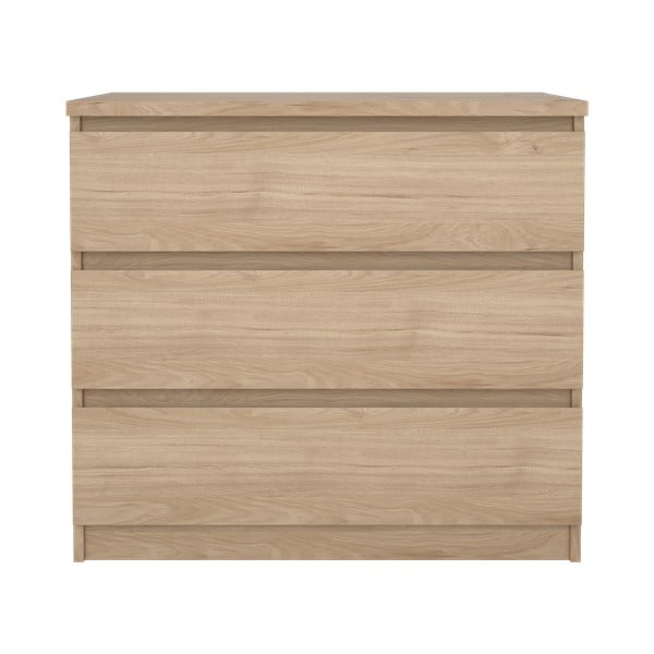 Komoda v dekore duba v prírodnej farbe 77x70x50 cm Naia – Tvilum