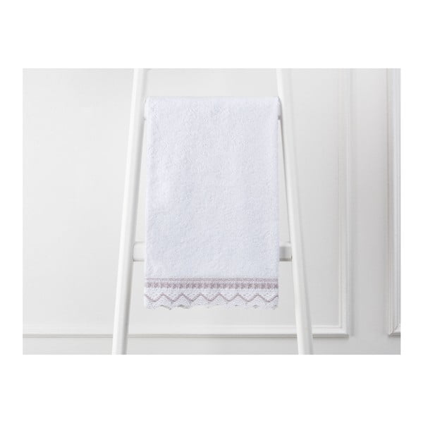 Biely uterák z čistej bavlny, 50 × 76 cm