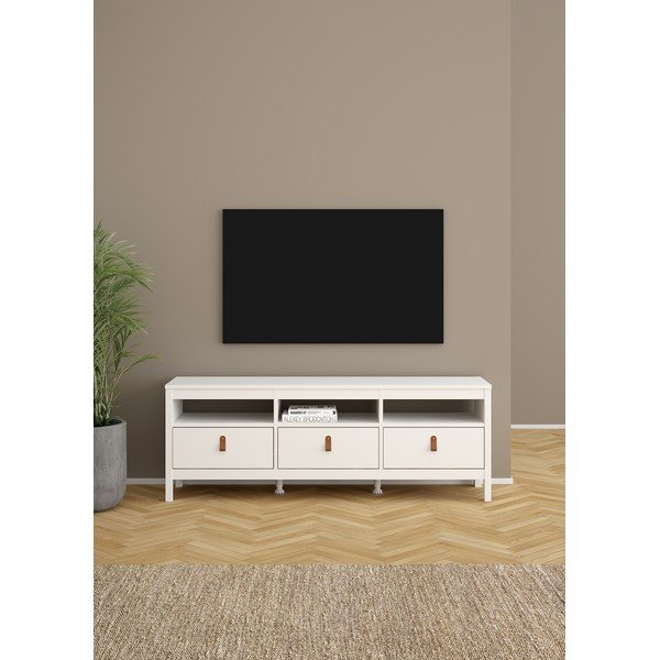 Biely TV stolík 151x54 cm Madrid – Tvilum-image-1