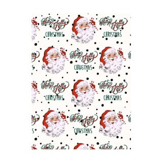 5 hárkov bieleho baliaceho papiera eleanor stuart Holly Jolly Christmas, 50 x 70 cm