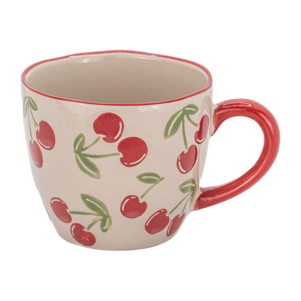 E-shop Béžový keramický hrnček 250 ml Cherries – Sass & Belle