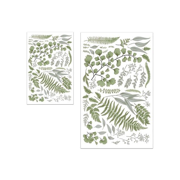 Zelené/béžové kúpeľňové predložky v súprave 2 ks 60x100 cm Floral – Mila Home