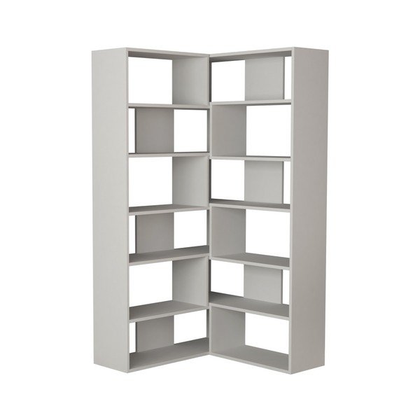 Biela rohová knižnica Molly N 4 White