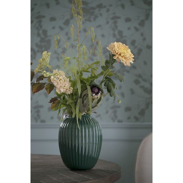 Zelená kameninová váza Kähler Design Hammershoi, výška 25 cm-image-1