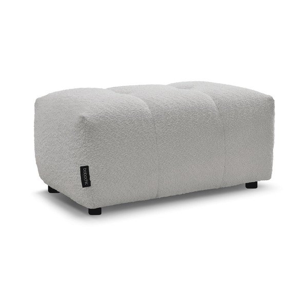 Svetlosivá podnožka z textílie buklé Roxelane – Bobochic Paris-image-3