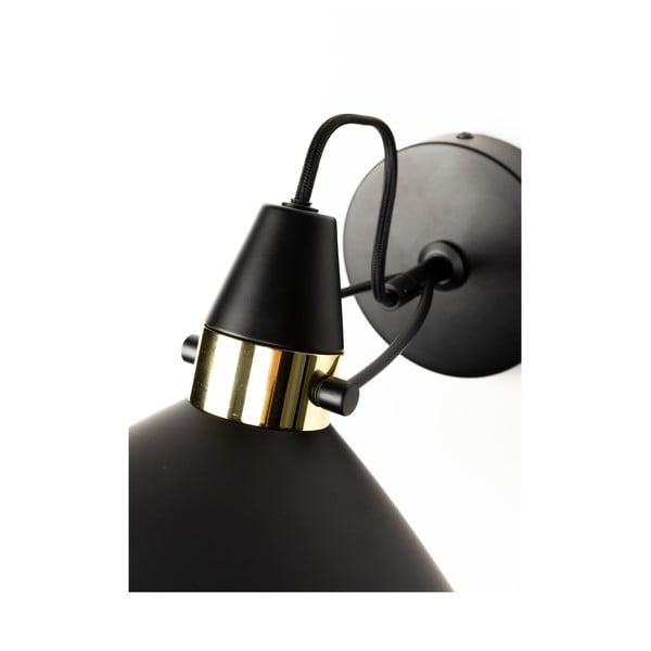 Čierne nástenné svietidlo Jona - White Label-image-4