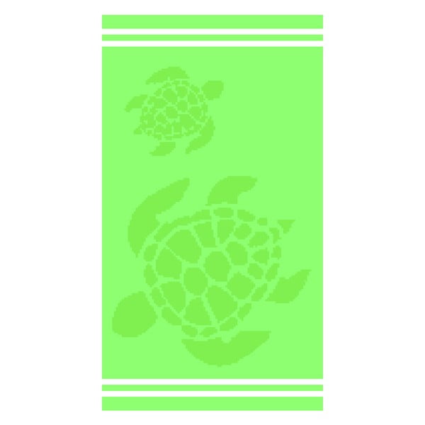 Zelená bavlnená plážová osuška 70x140 cm Turtle – B.E.S.