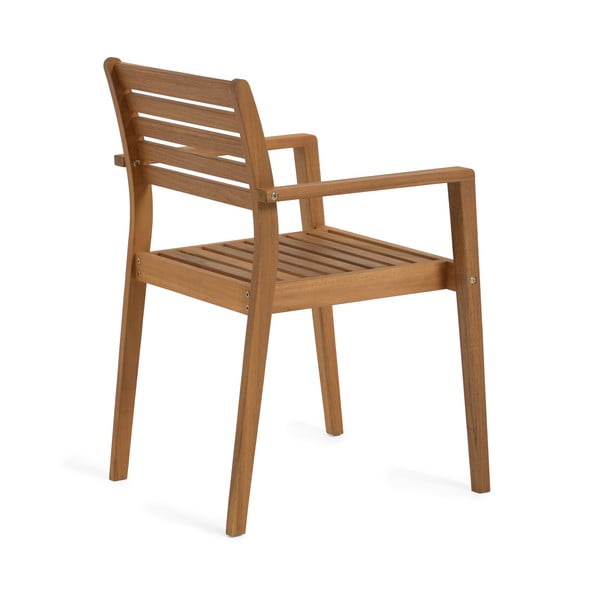 Záhradná stolička z akáciového dreva Kave Home Hanzel-image-3