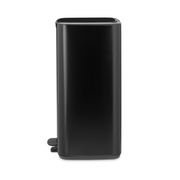 Matne čierny pedálový oceľový odpadkový kôš 30 l Bo – Brabantia-image-3
