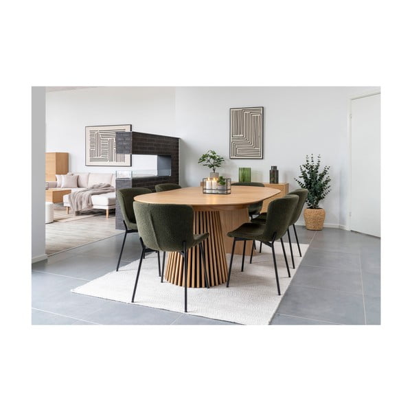 Zelená sklenená váza (výška 26,5 cm) – House Nordic-image-4