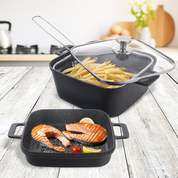 Hliníkové pekáče v súprave 2 ks 24,5x32,5 cm GRANDE – Orion-image-1