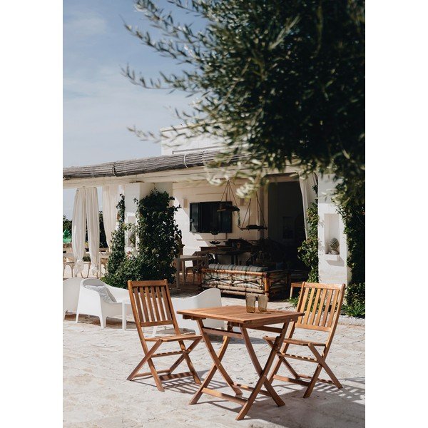 Záhradný stolík z masívu akácie 70x70 cm Noemi – Bizzotto-image-1