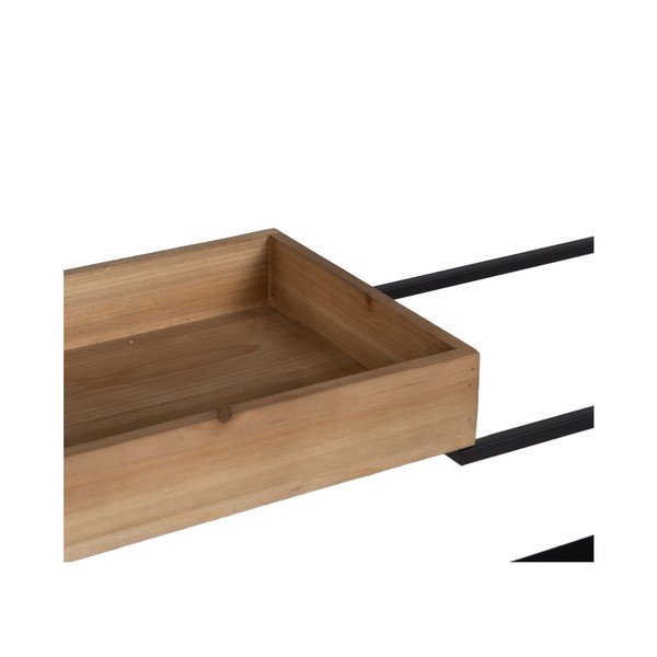 Čierny kovový regál 85x130 cm – Ixia-image-3