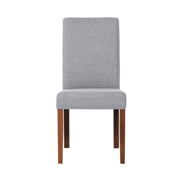 Sivá stolička s tmavohnedými nohami Ted Lapidus Maison Tonka-image-2