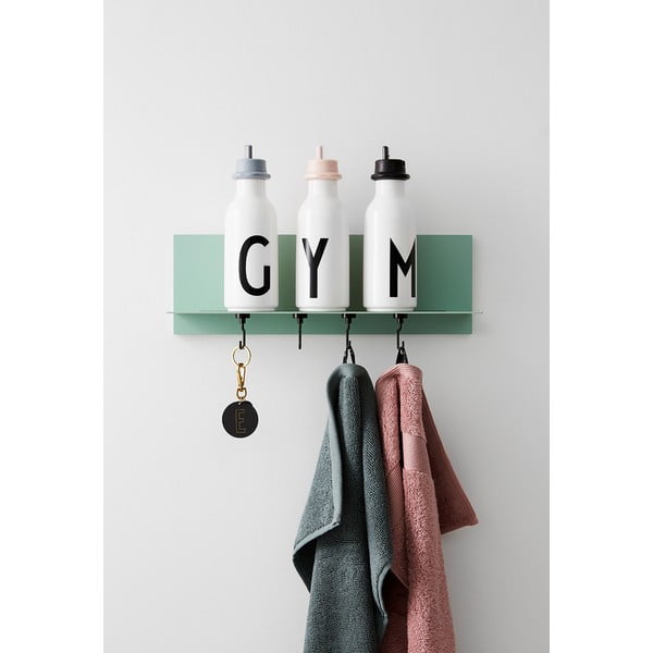 Sivé športové veko na fľašu Design Letters Lid-image-1