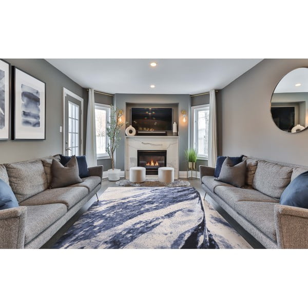 Modrý vlnený koberec 160x240 cm Albo – Agnella-image-1