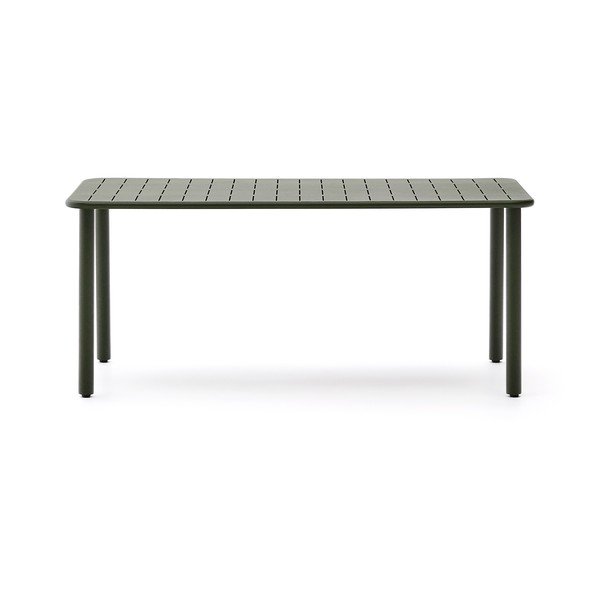 Oceľový záhradný jedálenský stôl 90x180 cm Brai – Kave Home-image-2