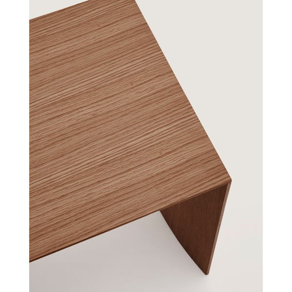 Konferenčný stolík v tmavoprírodnej farbe v dekore orecha 45x90 cm Litto – Kave Home-image-3