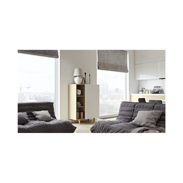 Biela komoda TemaHome Cruz-image-2