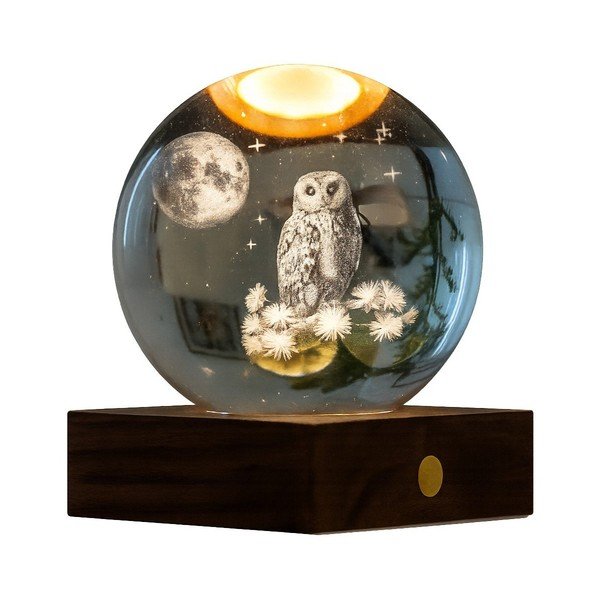 Prenosná svetelná dekorácia na USB ø 8 cm Amber – Gingko