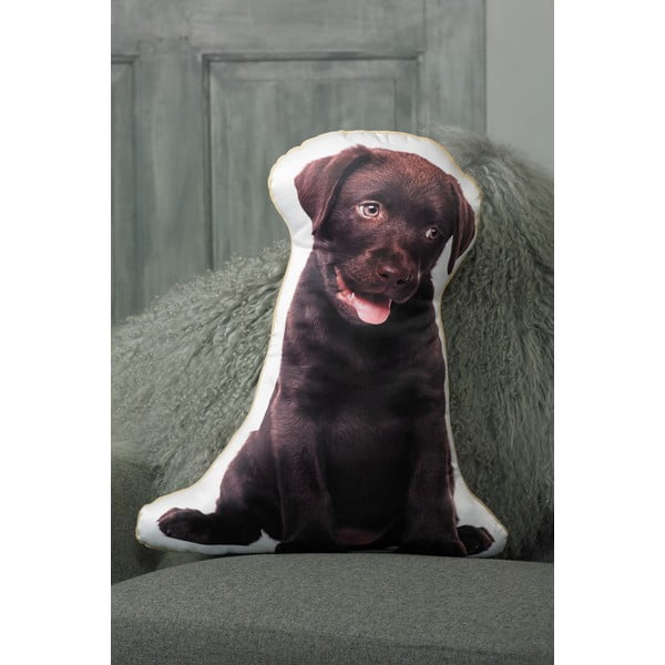 Vankúšik s potlačou čokoládovohnedého Labradorského retrívera Adorable Cushions-image-1