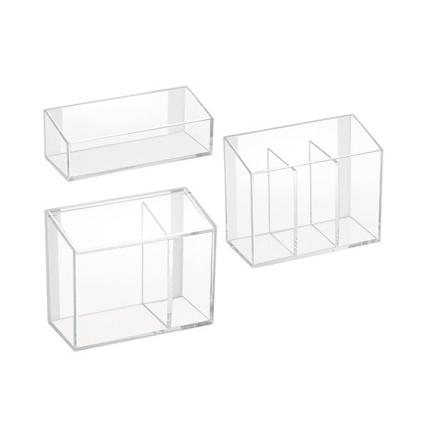 Sada 3 organizérov InterDesign Affix Vanity
