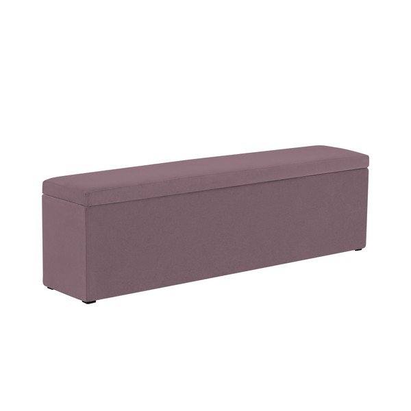 Levanduľovofialový otoman Mazzini Sofas Ancona, 200 × 46 cm