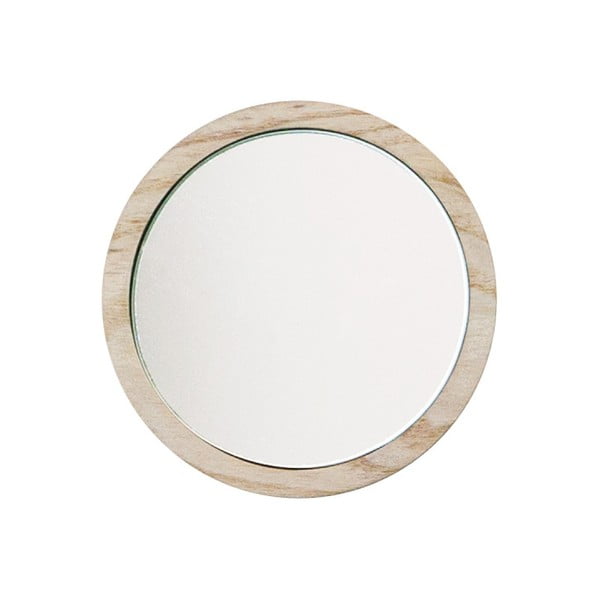 Nástenný vešiak so zrkadlom Furniteam Beauty, ⌀ 10 cm