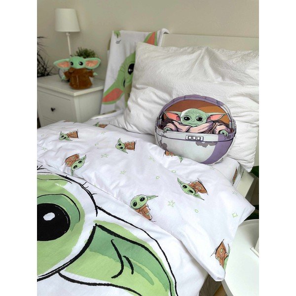 Mikroplyšový detský vankúšik ø 40 cm Star Wars "Mandalorian 02" – Jerry Fabrics-image-2