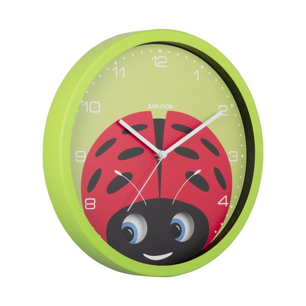 Detské hodiny ø 31 cm Peekaboo Ladybug – Karlsson-image-2