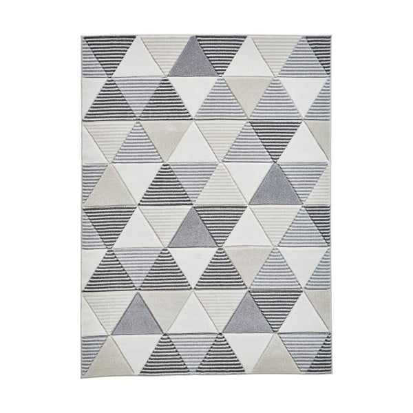 Sivobéžový koberec Think Rugs Matrix, 120 x 170 cm
