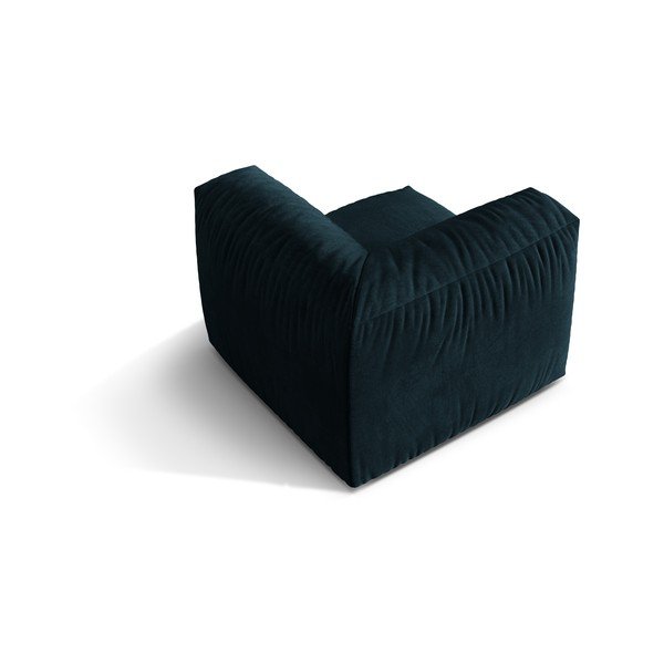 Tmavomodrý zamatový modul pohovky (variabilný) Martina – Micadoni -image-2