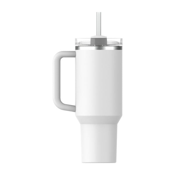 Biela termoska so slamkou z nehrdzavejúcej ocele 1,18 l Quencher H2.0 FlowState Tumbler Frost – Stanley-image-3