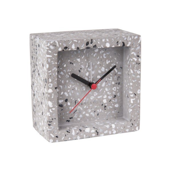 Sivé stolové hodiny s budíkom Karlsson Franky-image-1