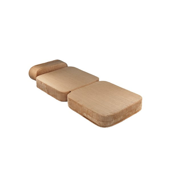 Hnedé menčestrové detské kresielko Flip – Wigiwama-image-2