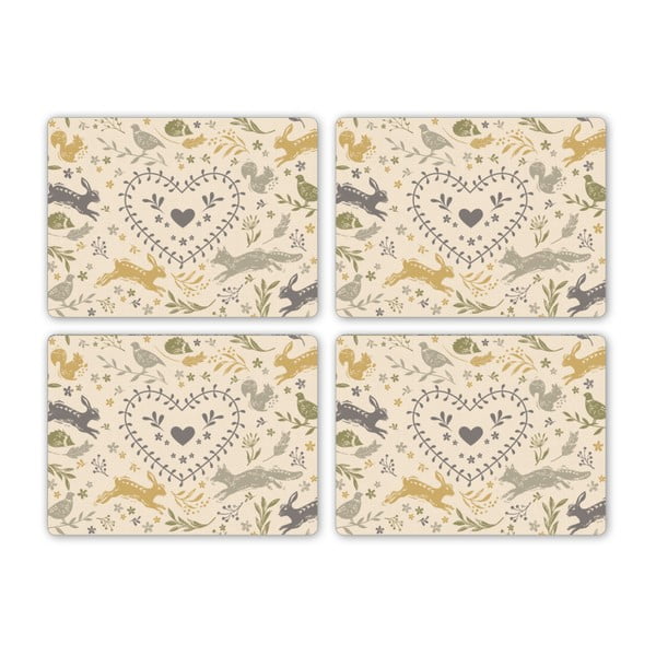 Korkové prestieranie 4 ks 29x21 cm Woodland - Cooksmart ®-image-1