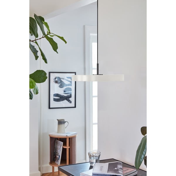 Krémovobiele LED závesné svietidlo s kovovým tienidlom ø 31 cm Asteria Mini – UMAGE-image-1