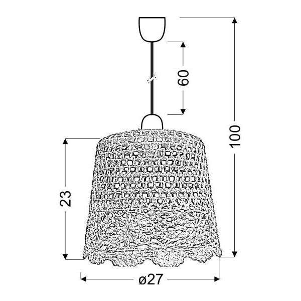Ružové závesné svietidlo Nonna – Candellux Lighting-image-1